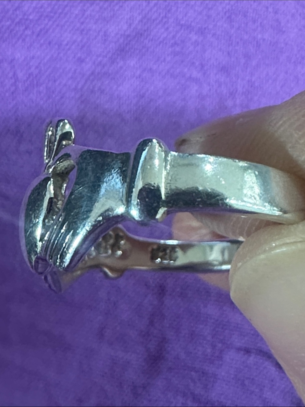 Sterling Silver Claddagh Ring in Silver - Classic Women's Jewelry - Picture 3 of 4